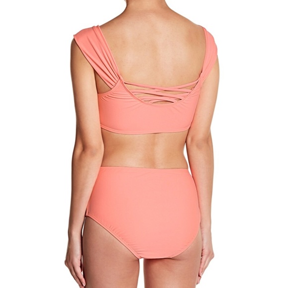 Marilyn Monroe Retro Bikini in Coral - Picture 2 of 2